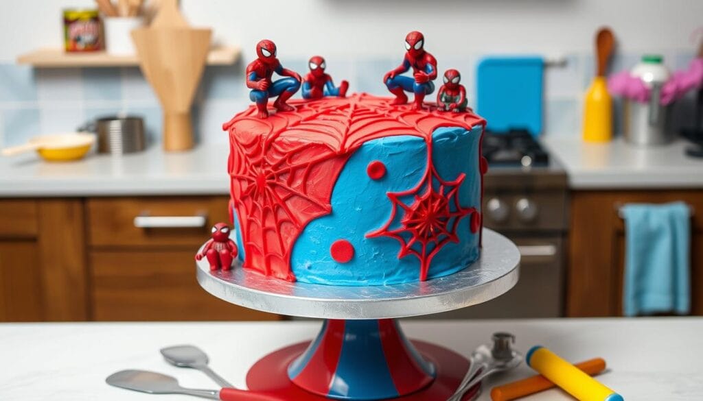 spiderman cake