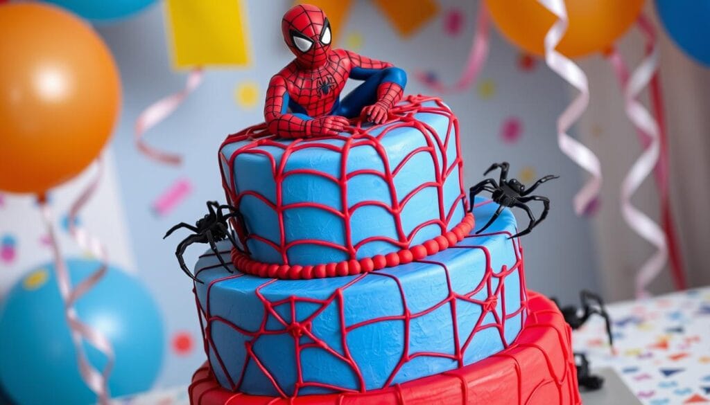 spiderman cake