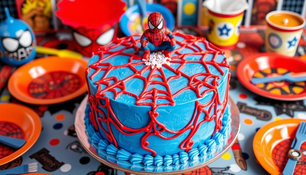 spiderman cake